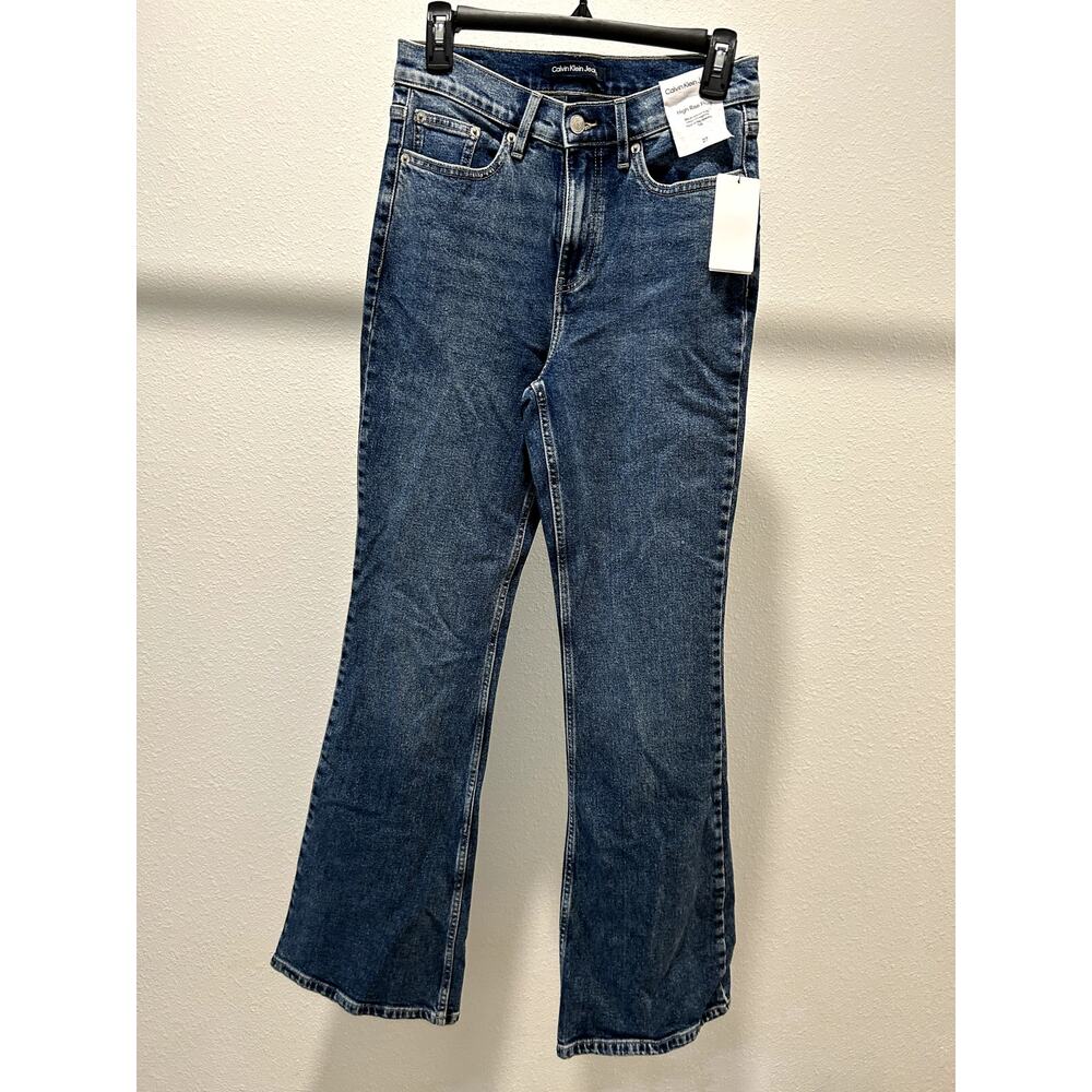 Calvin Klein Jeans Women's High-Rise Stretch Flare Marrakech Size 27 Denim New